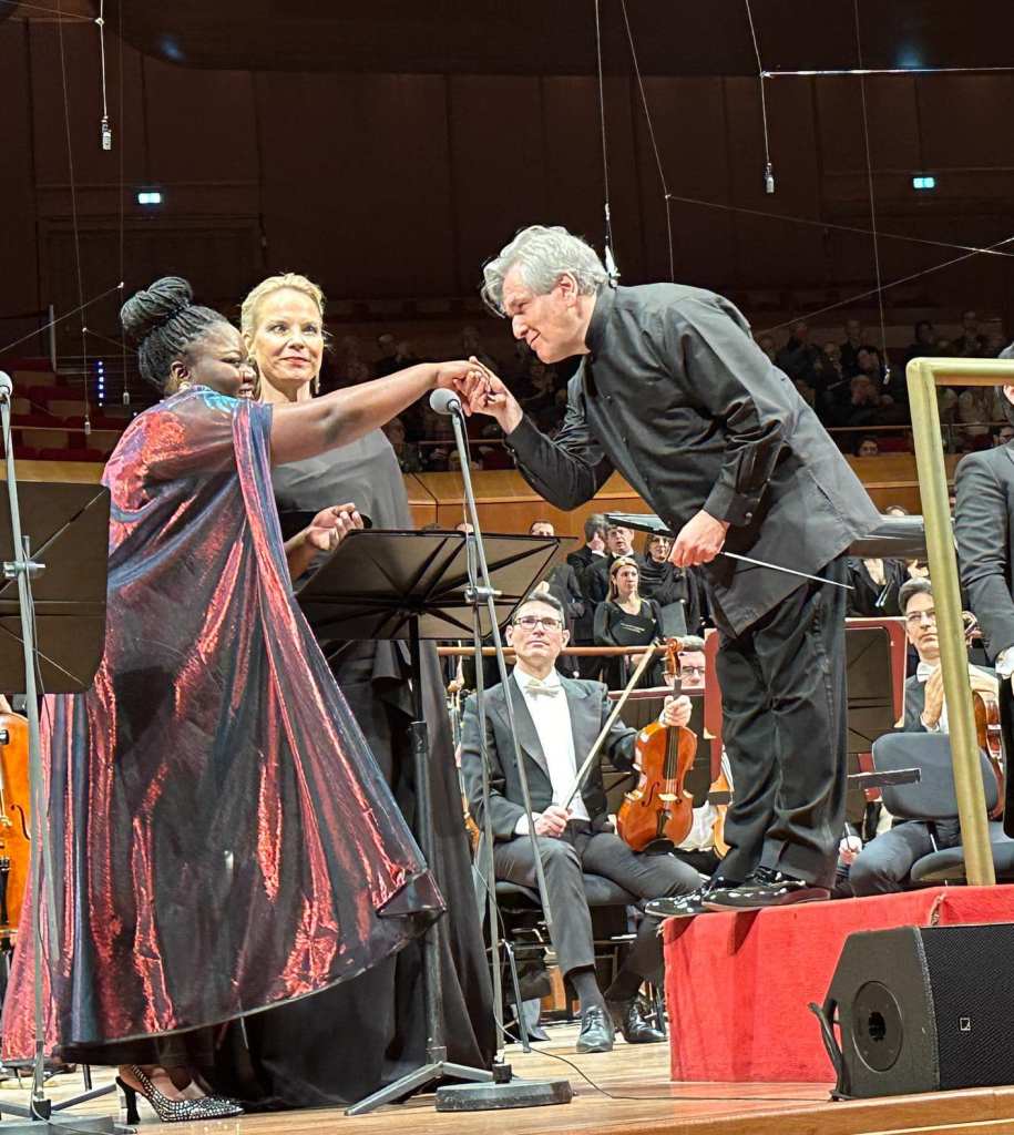Masabane Cecilia Rangwanasha with Sir Antonio Pappano